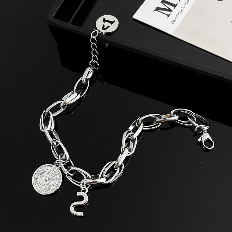 Retro Personality Bracelet Women's Titanium Steel Bracelet Fashion